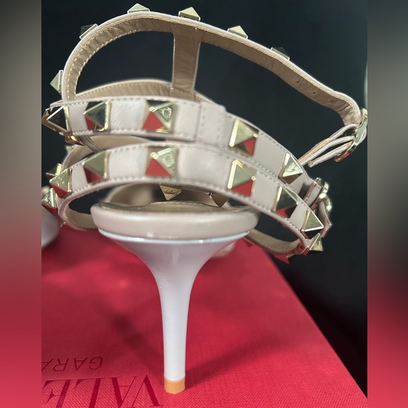 Valentino Rockstud Caged Pumps Pale Blue/Gray used in a size 42 65mm - Picture 7 of 15